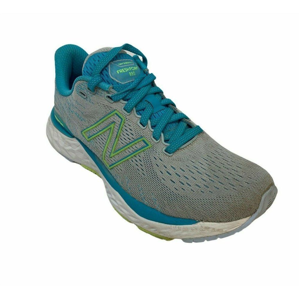 New Balance Womens Fresh Foam 880 V11 W880S11 Gray Blue Running Shoes Size 7.5